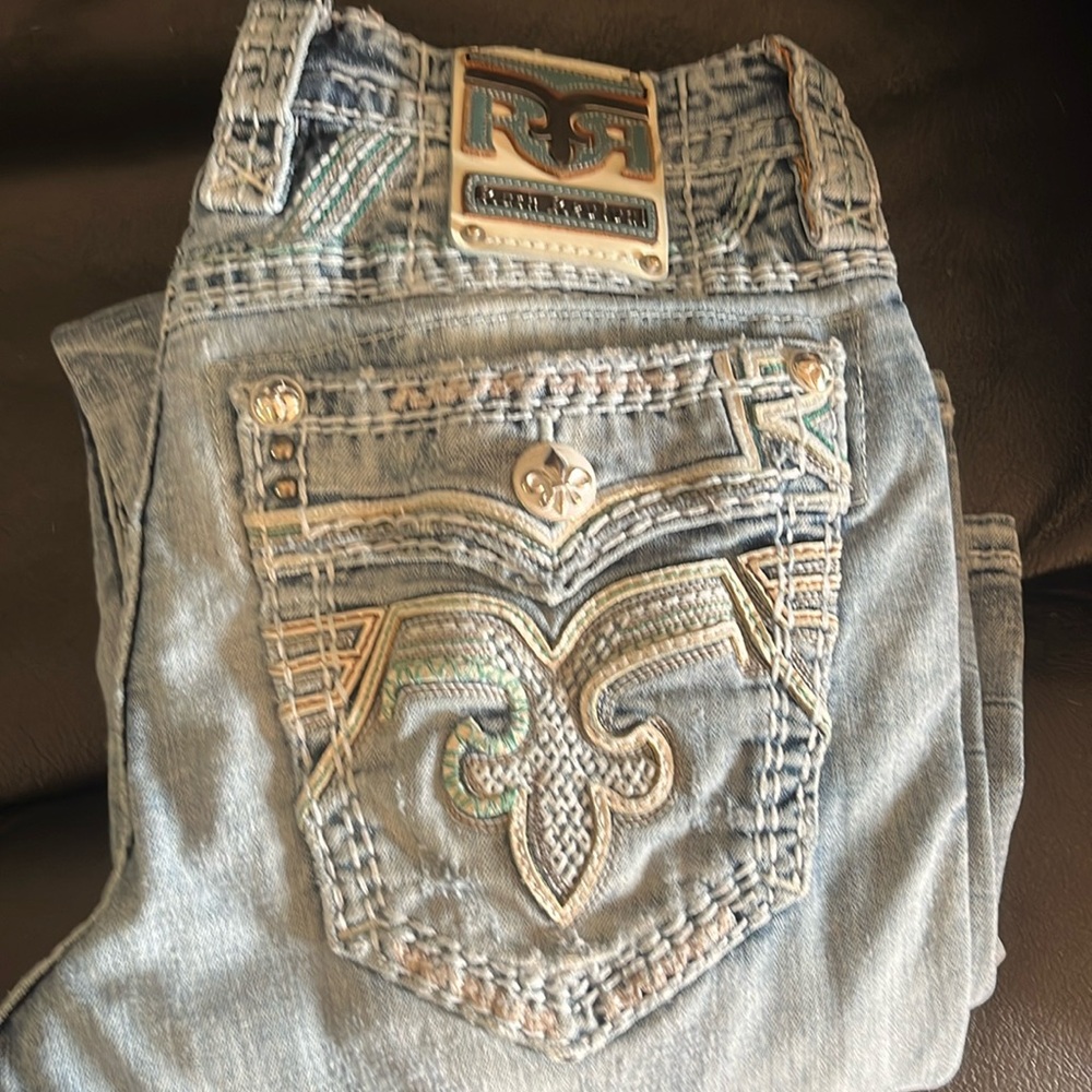 Mens Rock Revival Jeans